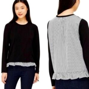 Kate Spade Black and White Knit Top
